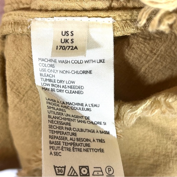 Free People Mariposa Camel Mini Skirt Size Small - Picture 10 of 11